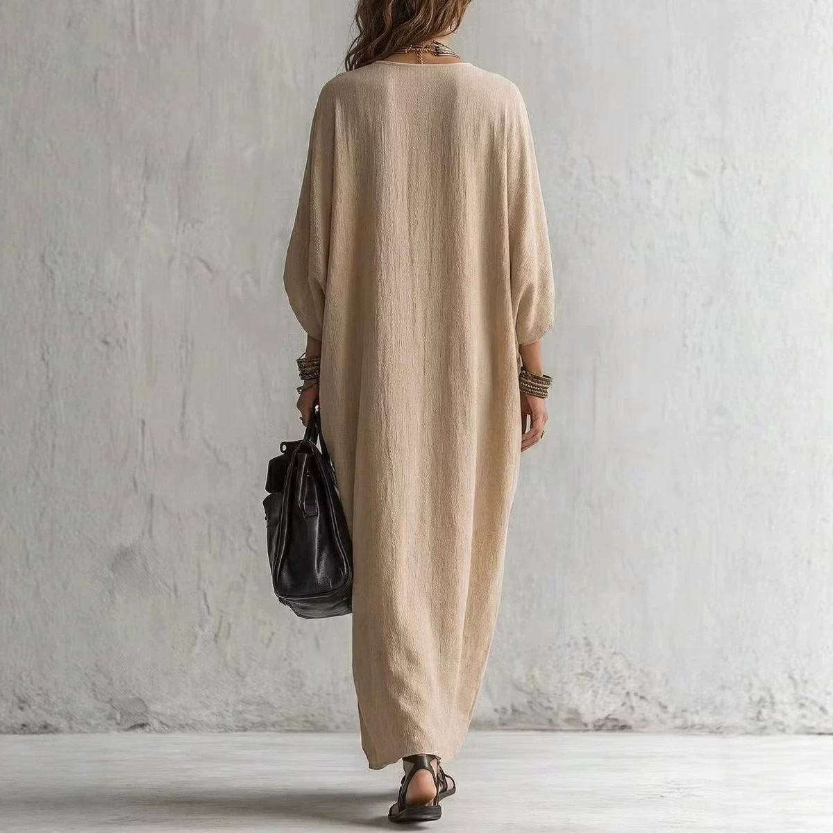 Women Boho Embroidered Kaftan  - Cover Up Kaftan ulasan dan harga