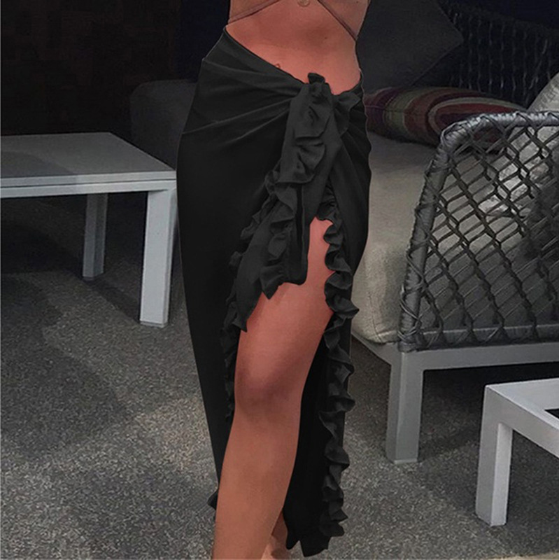 5 Colors Ruffle Sarong for Wom - Cover Up Kaftan ulasan dan harga