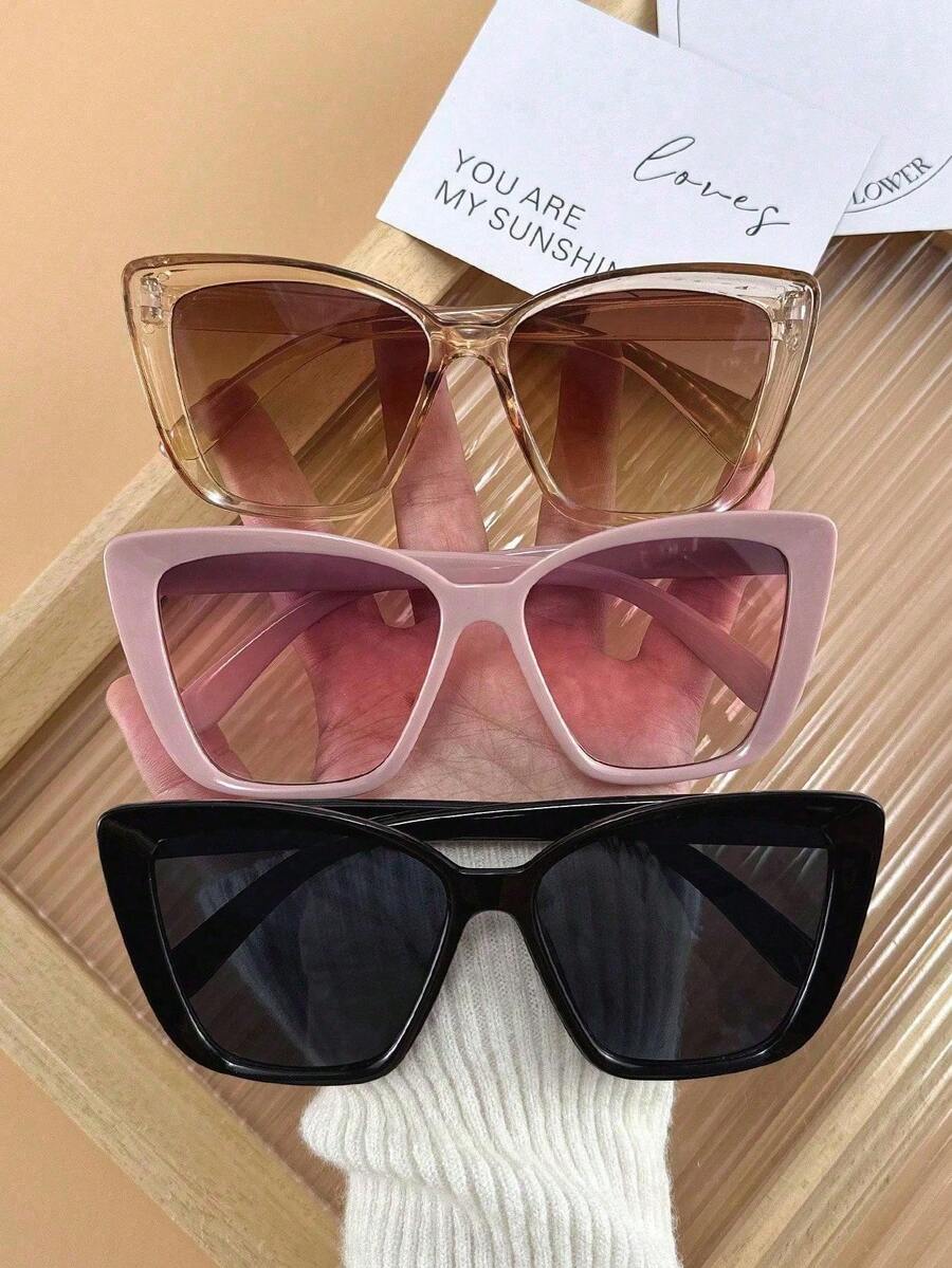 3/4pcs Women Cat Eye Frame Del - Sunglasses Cat Eye ulasan dan harga