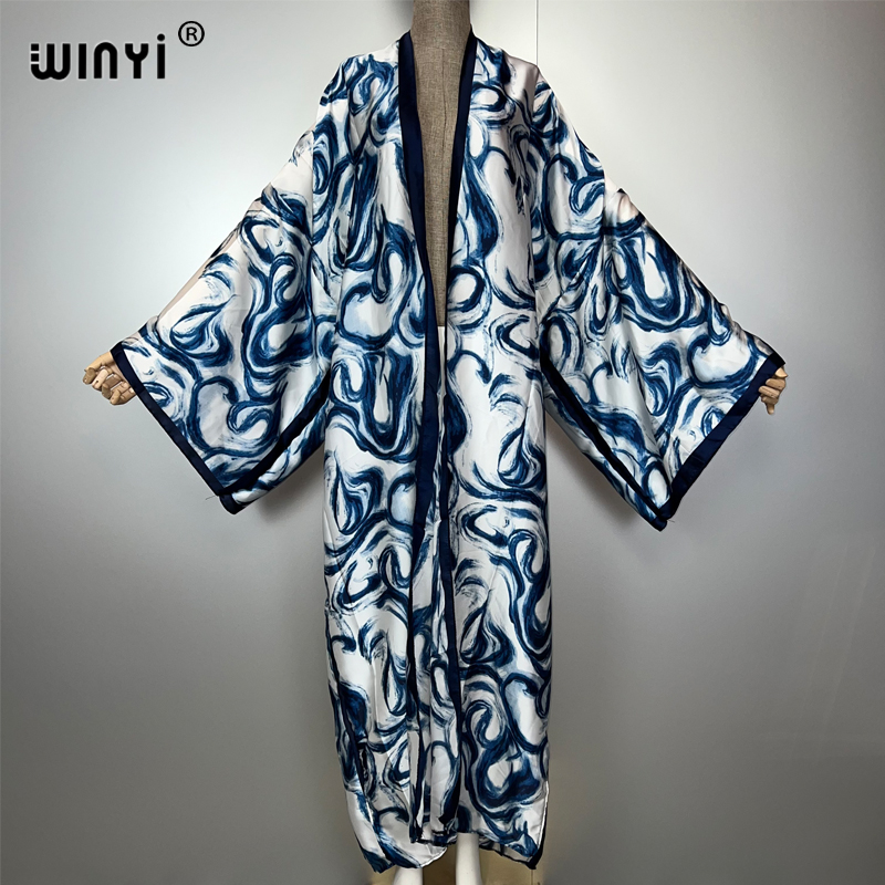 WINYI Bohemian cardigan dress  - Cover Up Kaftan ulasan dan harga