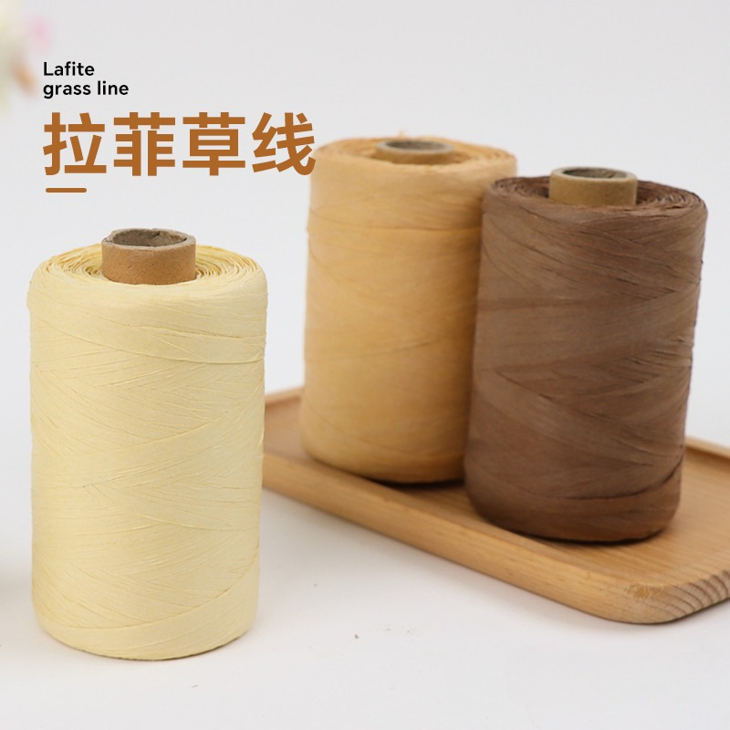 300m/150m Natural Paper Raffia - Crochet Bag Raffia ulasan dan harga